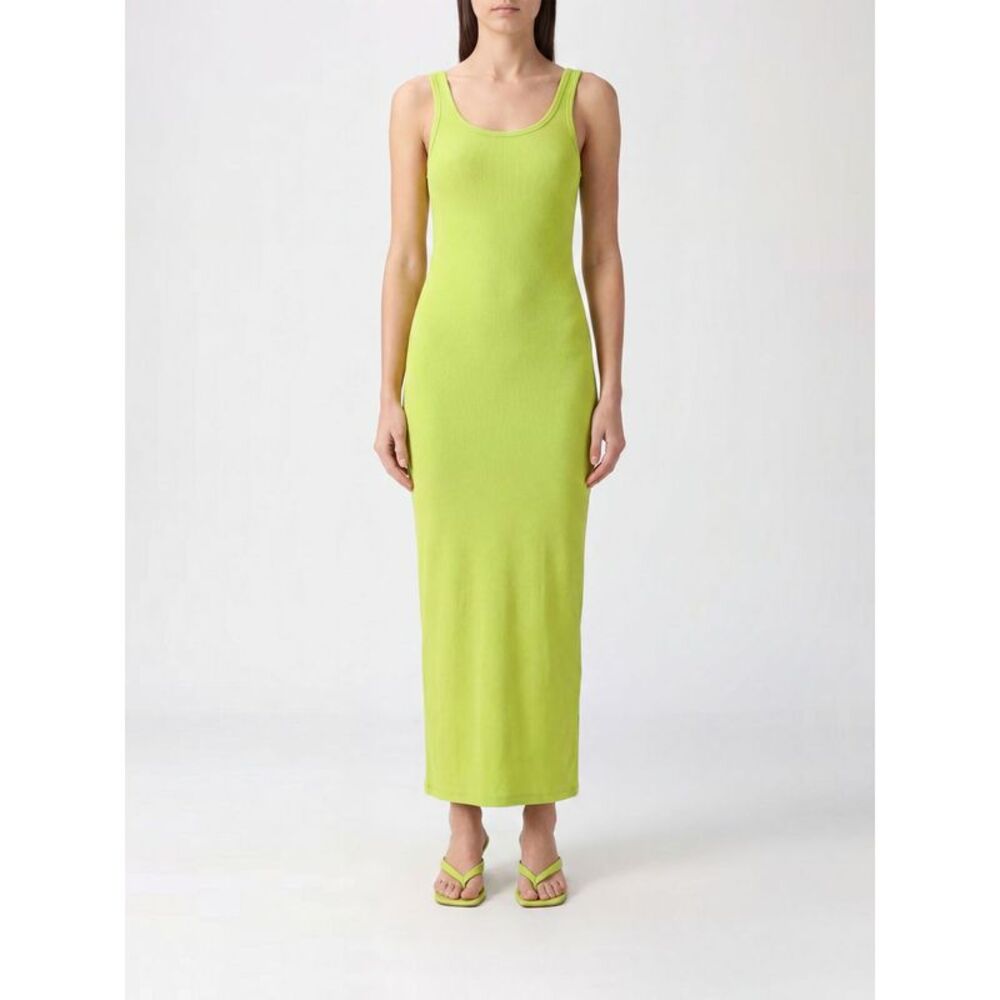 Msgm Dress Woman Yellow